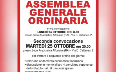 Assemblea generale ordinaria – ottobre 2022