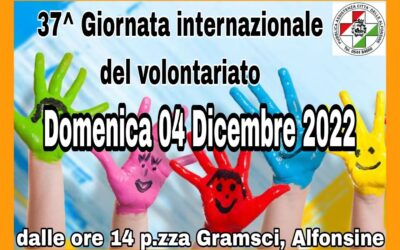 37^ Giornata Internazionale del volontariato – 4 dicembre 2022