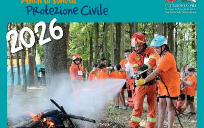 Campo scuola “Anch’io sono la protezione civile” dal 31 agosto al 4 settembre 2026 – Iscrizioni dal 29 giugno al 14 agosto